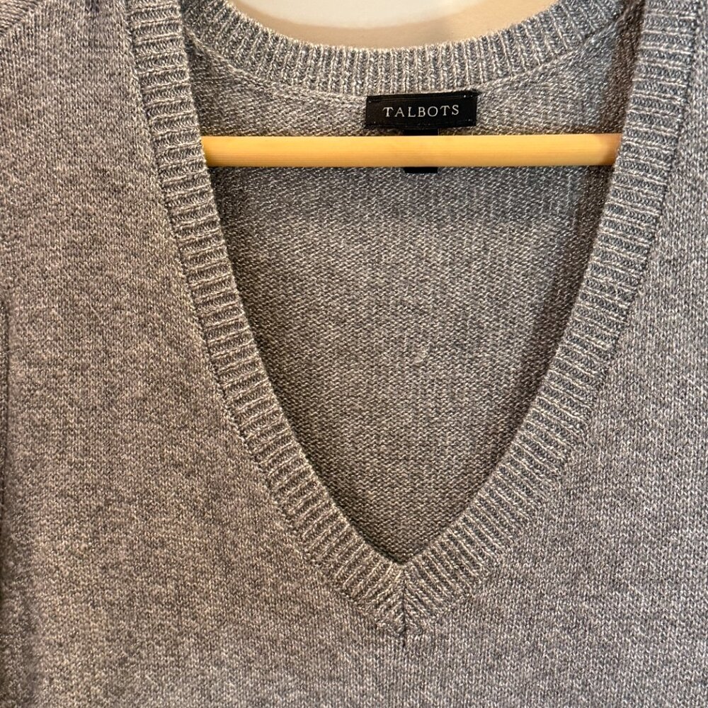 Talbots Gray Sweater Dress - XL - Picture 3 of 5